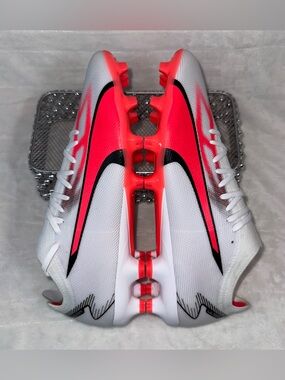 Puma White Black Red Soccer Cleats